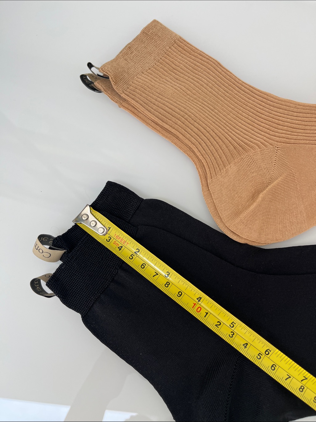 Comme Si Socks Pair Of 2 Neutrals Black Nwot — image 7 of 7